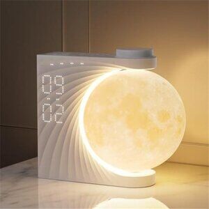 Sunrise Alarm Clock for Heavy Sleepers Moon Light Wake Up Light with Sounds